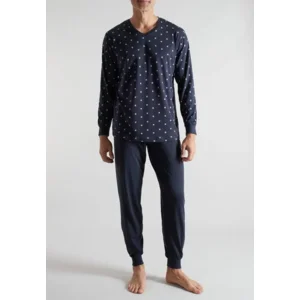 Ceceba Heren Pyjama: Katoen, Blauw, Tot 6XL ( CEC.78 )