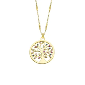 Lotus Silver Vergulde Ketting LP1890-1/2