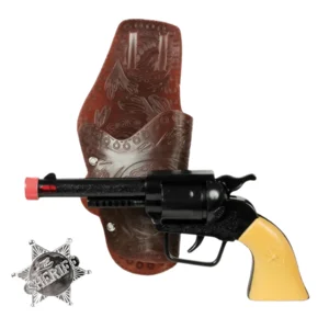 Pistool - Met holster & badge - Met licht & geluid - Incl. batterijen - 23x15cm