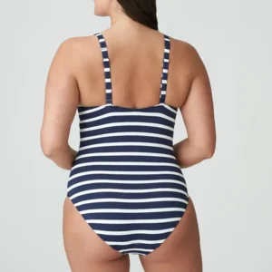 Prima Donna Swim Nayarit badpak blauw-wit gestreept