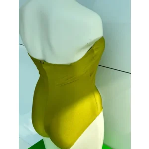 Ocean Couture Modern strapless voorgevormd badpak in groen