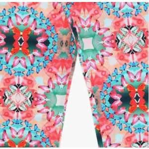 loose fit jersey pants vlinders en bloemen