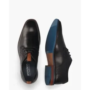 Jenszen Stan Zwart Heren Veterschoenen