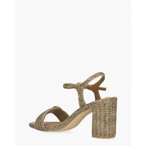 Kurt Geiger Kensington Langley Heel Goud Damessandalen