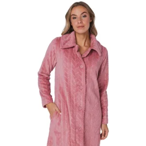 Pastunette Kamerjas met knopne: Roze, ultrazacht, 110cm ( PAS.117 )