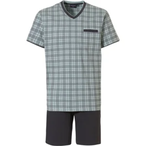 Pastunette – Men – Modern Check – Pyjama – 33221-600-2 – Light Green