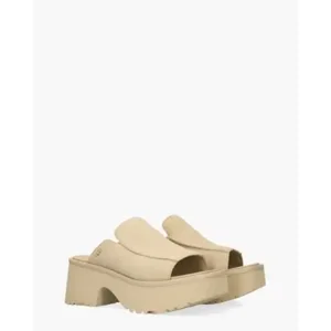 UGG New Heights Slide Mustard Seed Damesslippers