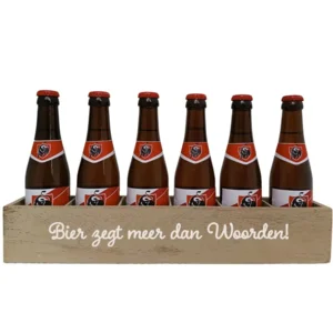 upiler Bierpakket : Bier zegt meer dan Woorden! - Houten Kratje