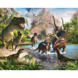 Dinosaurus poster behang XXL