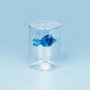 Balvi Zoutstrooier Vis Blauw Glas