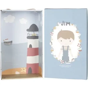 Pop - Knuffelpop - Jim - Blauw - 50cm - Little Dutch