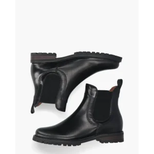 Everybody 29703 Donkerbruin/Zwart Dames Chelseaboots