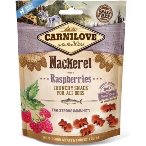 Carnilove Crunchy hondensnack Mackerel with Raspberries 200 gram -  - Hondensnack