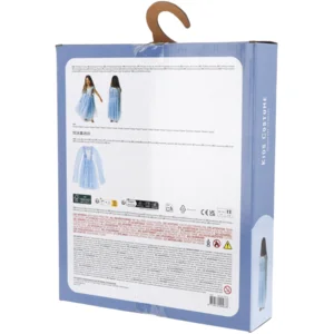 Kostuum - Jurk - Prinses - Sneeuwvlokje - Luxe - Lichtblauw - mt.98/110