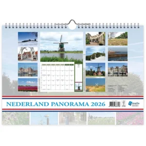 Maand kalender - 2026 - Holland panorama - Molen - 23,5x33,5cm
