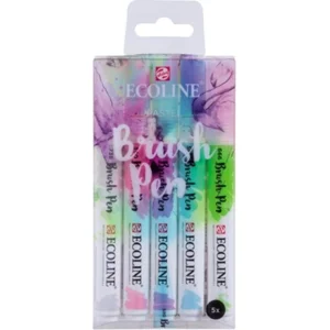 Ecoline - Brushpen Set - 5 Pastel - Talens