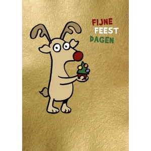 Kaarten - Kerst - Fijne feestdagen - 4x4st. - MB.2005