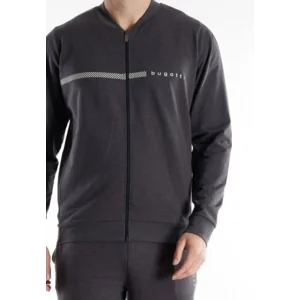 Bugati homewear met rits: Antraciet ( BUGa.1 )