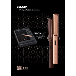 Lamy vulpen LX roségold in geschenkdoos met notebook