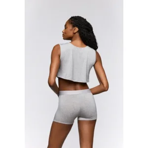 Sarda Sifan biker shorts in grijs melange