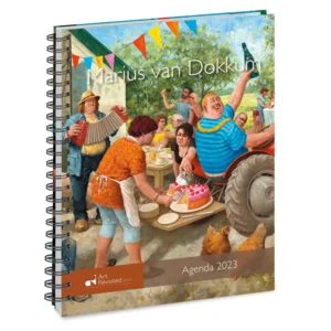 Week agenda - 2023  - Marius van Dokkum -21x17.8cm - Met spiraal