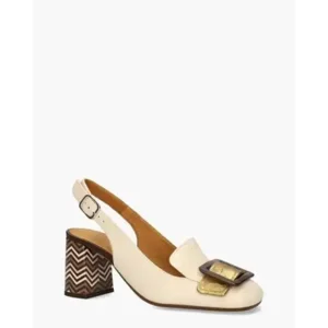 Chie Mihara Rema Ecru/Multicolor Dames Slingbackpumps