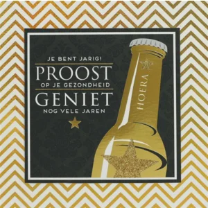 Kaart - Proost - Glitter & Glamour - SQE.3025