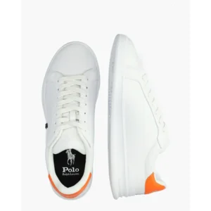 Polo Ralph Lauren Heritage Court II Wit/Oranje Herensneakers