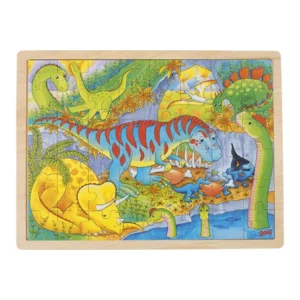 Goki Raampuzzel Dinosauriërs 40x30x1cm 48-delig