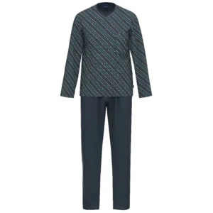 Ammann Heren Pyjama: Lange mouw, V hals tot 3XL ( AMM.539 )