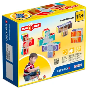 Geomag - Magicube - Magnetische blokken - Dieren vrienden en kaarten - 7dlg.