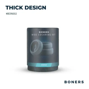 Boners Set Van 3 Platte Siliconen Cockringen