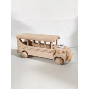 Houten schoolbus