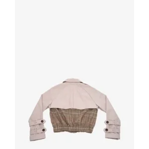 Aquila Beige Ruit Dames Bomerjack