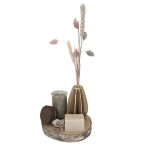 Luxe Cadeauset met Droogbloemen, Kaarsenzand en Ambachtelijke Zeep - Groen