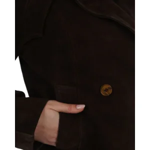 Goosecraft Maggie Donkerbruin Dames Trenchcoat