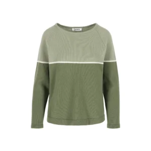 Punto Dames pull: Groen / ecru ( ONE.58 )