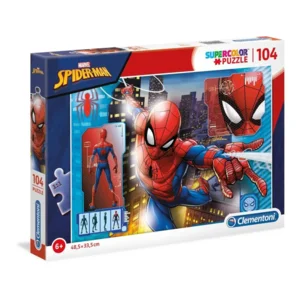 Clementoni Super Color puzzel - Marvel Spiderman - 104 stukjes