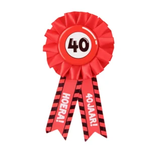 Rozet - 40 jaar - Verkeersbord