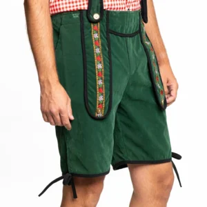 Oktoberfest - Lederhose - Johann - Groen - Kort - XL