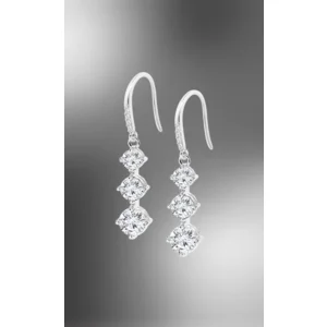 Lotus SilverZilveren Oorhangers  LP3785-4/1
