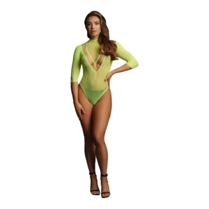 Le Désir Groene Teddy Met V-hals