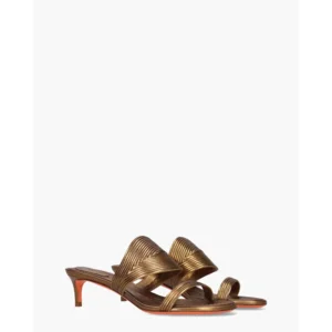 Santoni Seroentine Gouden Damesslippers