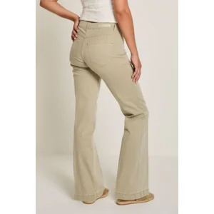 Para Mi Dames Broek: Eve ( Pocket ) / cotton Tencel, light olive ( PARA.400 )