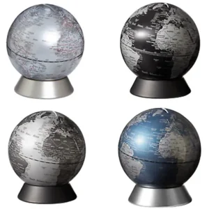 Mini-Globus Spardose Orion Silber