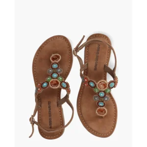 Miss Behave Zayen Bruin/Multi Damessandalen