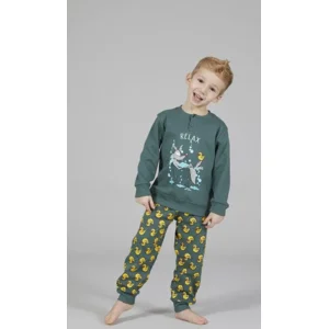 Happy People Jongens Pyjama: Relax Paralle Antraciet ( HAP.3 )