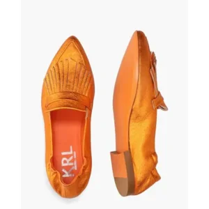 Kroll Wedge 1G Metallic Oranje Damesloafers