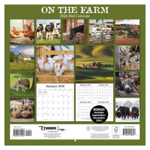 Kalender - 2026 - Op de boerderij - 30x30cm