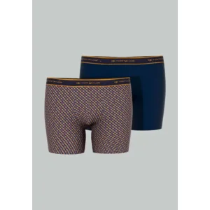 Tom Tailor Boxer heren: Duopack, Long pants, motief / effen ( TOM.32 )